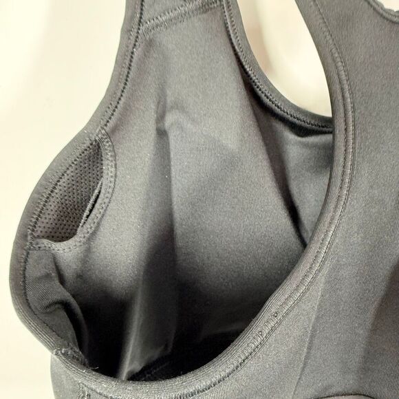 B39 Nike Women dri fit padded moderate impact sport bra black size large NWOT - Picture 3 of 5